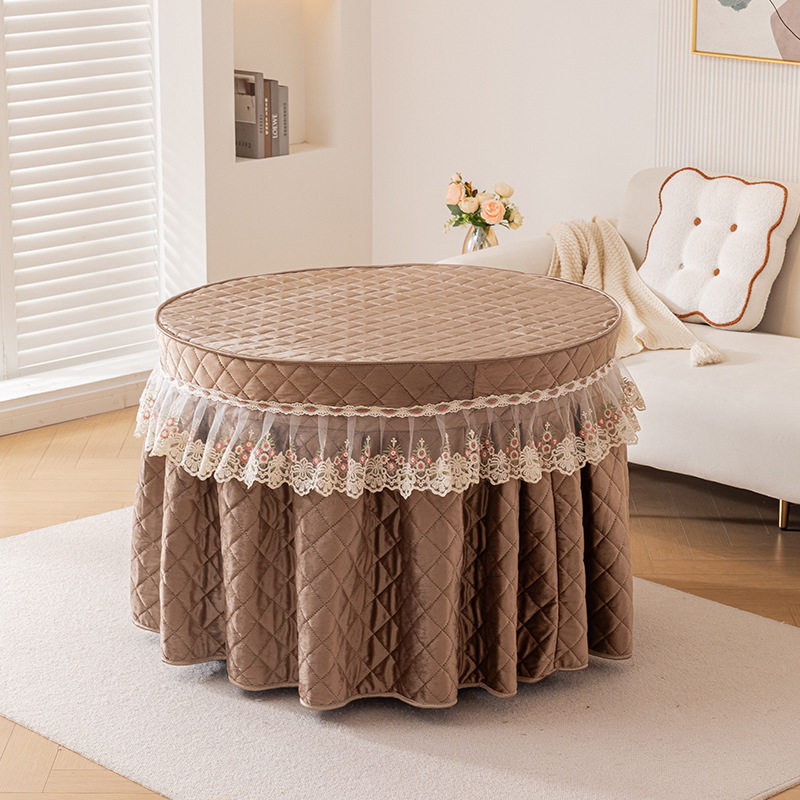新款圆形烤火罩加厚圆桌取暖桌大圆桌餐桌烤火被烤火桌子罩套火炉,居家布艺,烤火罩,淘宝优惠券,粉丝福利购,淘宝优惠卷