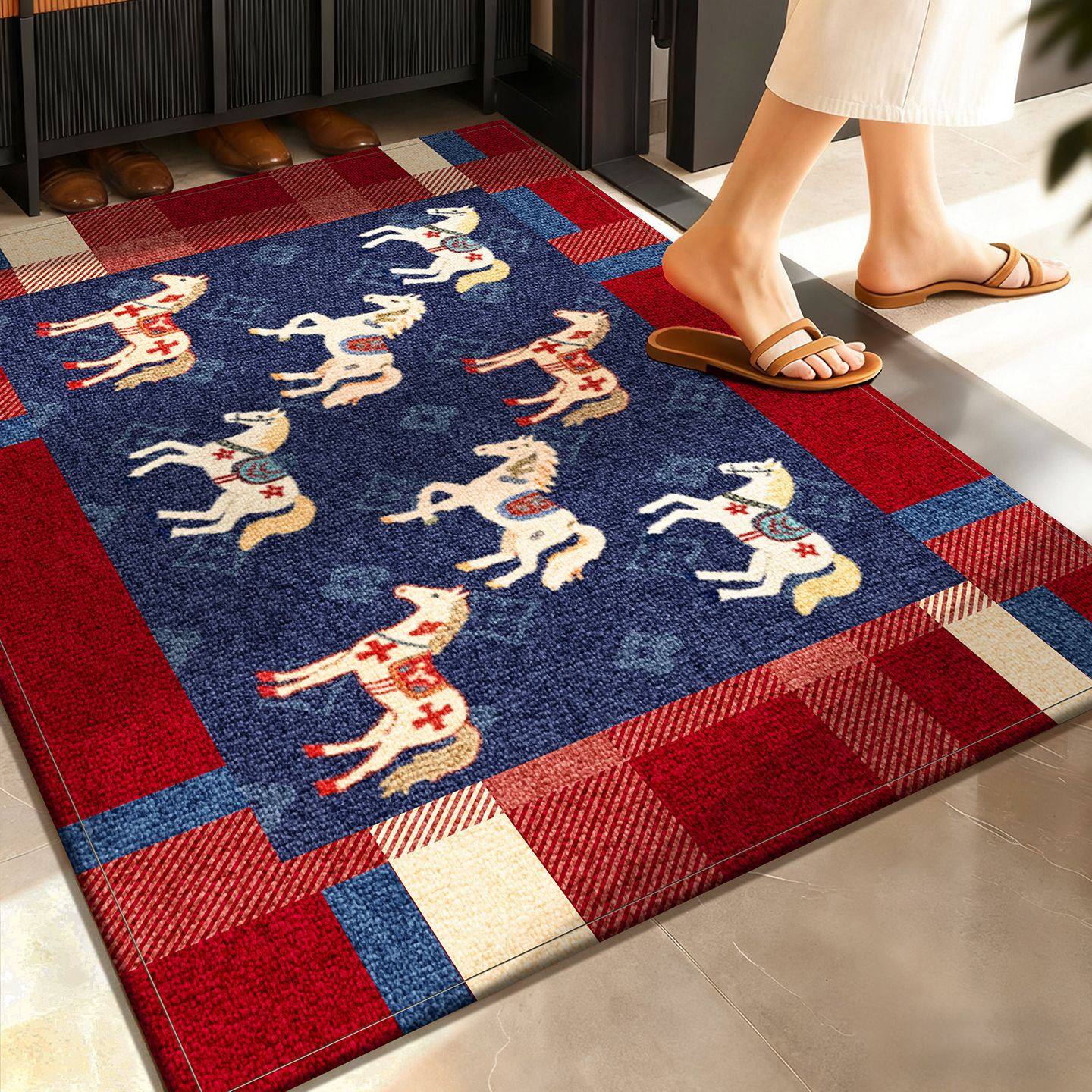 高级感入户门地垫进门防滑垫2026新款马年脚垫子玄关加厚入户地毯,居家布艺,入户地垫,淘宝优惠券,粉丝福利购,淘宝优惠卷