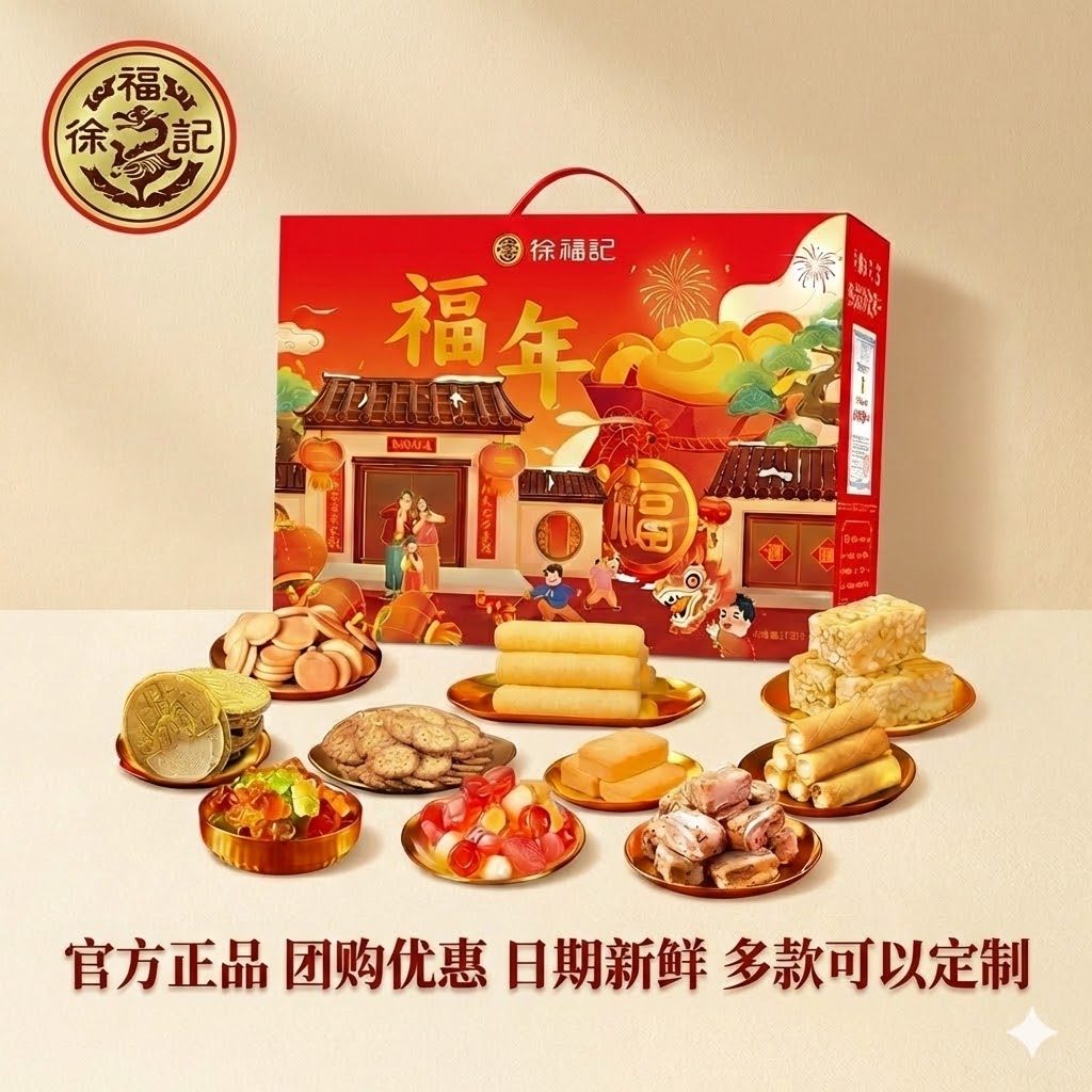 徐福记春节糖果糕点礼盒酥心糖/什锦糖/软糖/沙琪玛年货团购礼包,零食/坚果/特产,中式糕点/新中式糕点,淘宝优惠券,粉丝福利购,淘宝优惠卷
