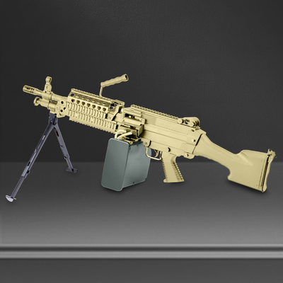 zy战鹰mk46电动连发机枪加特林重机关枪吃鸡大菠萝m249成人玩具枪