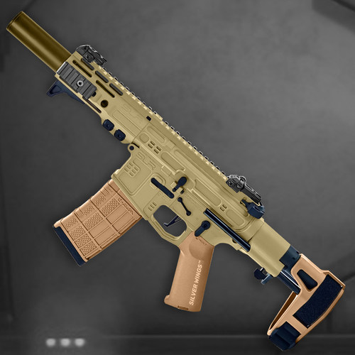 精击slr四代4成人仿真电动连发玩具枪模型下场对战wargame装备4.0