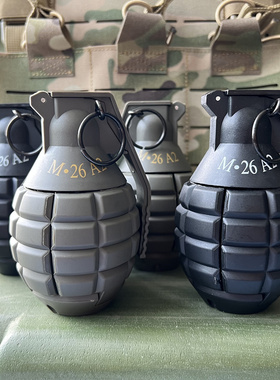 整蛊雷M26a2模型手榴手雷道具仿真绝地求生吃鸡满配弹射烟雾玩具