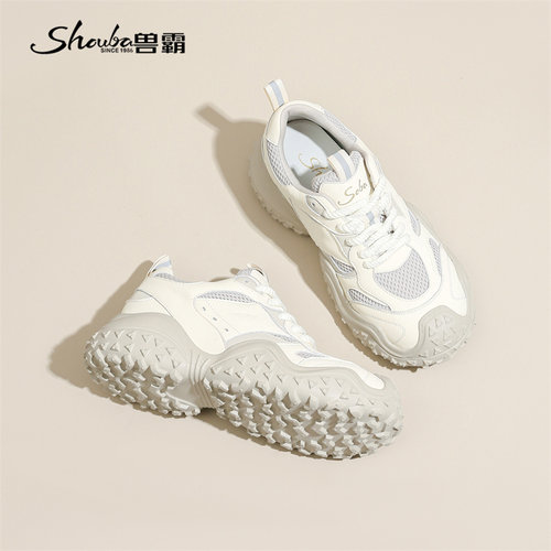 兽霸女鞋2026春秋季新款运动休闲户外登山鞋舒适透气百搭跑步鞋子