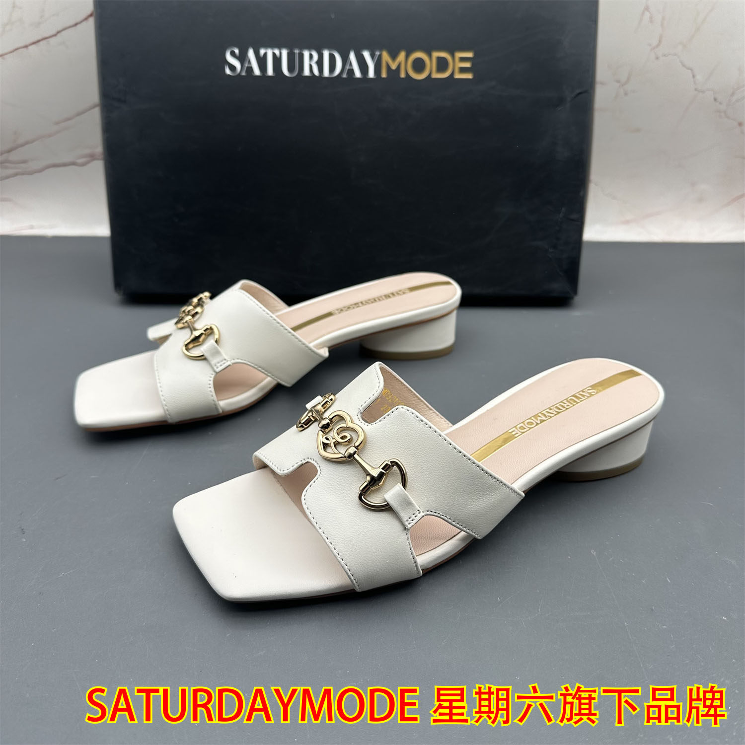 36码SATURDAYMODE断码撤柜羊皮女鞋平跟防滑露趾气质时尚凉拖鞋,女鞋,其他拖鞋,淘宝优惠券,粉丝福利购,淘宝优惠卷
