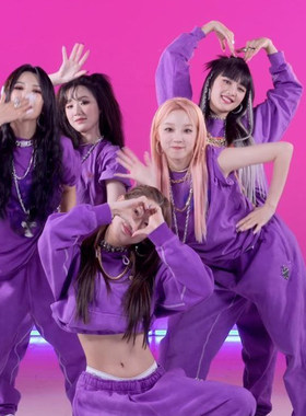 gidle女团同款爵士舞街舞hiphop表演出服打歌服舞台套装学生成人