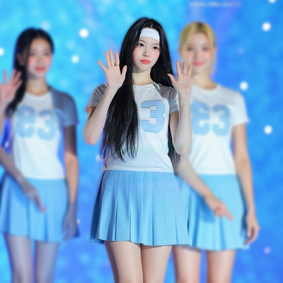 韩国女团同款啦啦队舞台表演服装学生啦啦操运动会团体演出服新款