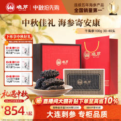 【直播补贴】晓芹干海参礼盒深海海参干货100克辽刺参大连海刺参