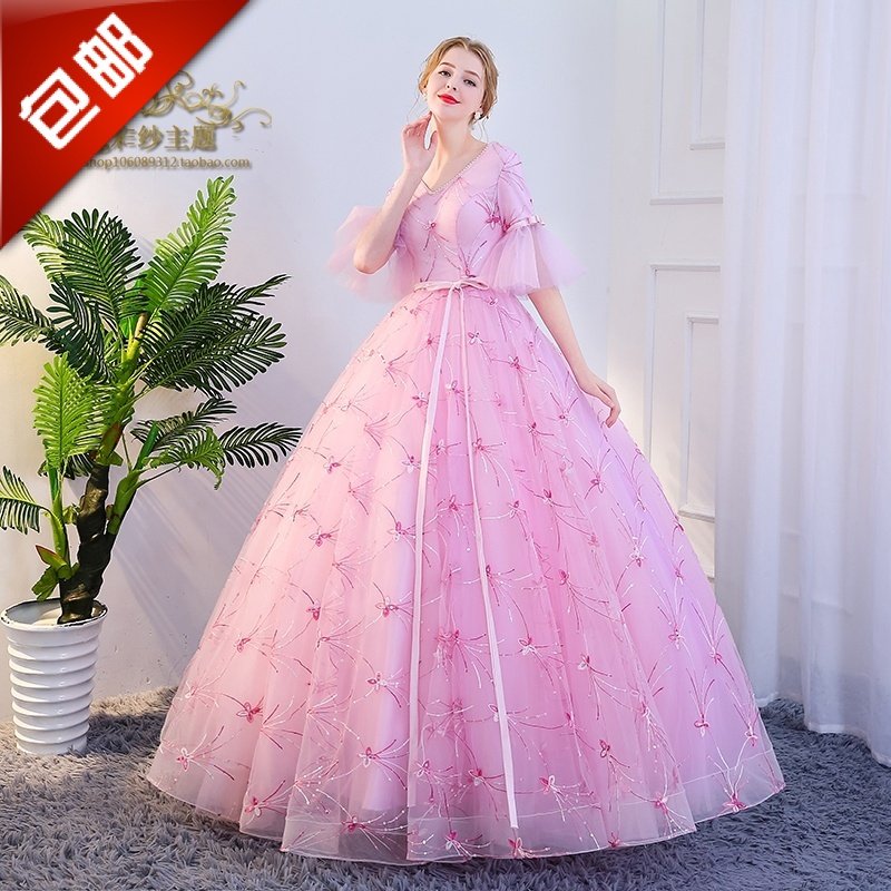 新款彩紗婚紗美聲禮服攝影主題顯瘦藝考演出獨唱晚會蓬蓬裙包郵在類目 女裝/女士精品, 婚紗/旗袍/禮服, 婚紗中 - 來自Buy2taobao.com提供專業的淘寶代購服務