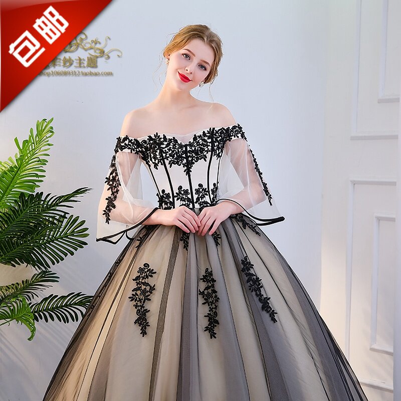 新款彩紗婚紗美聲禮服攝影鋼琴顯瘦藝考演出獨唱晚會蓬蓬裙包郵在類目 女裝/女士精品, 婚紗/旗袍/禮服, 婚紗中 - 來自Buy2taobao.com提供專業的淘寶代購服務