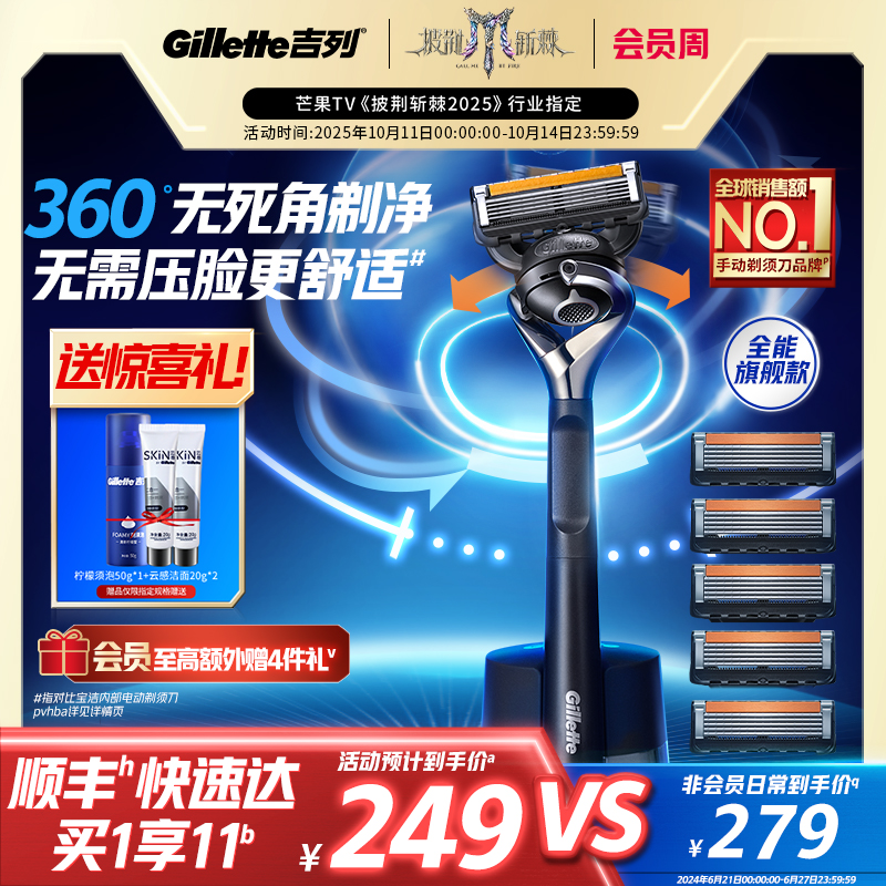 【自用爆款】吉列引力盒剃须刀
