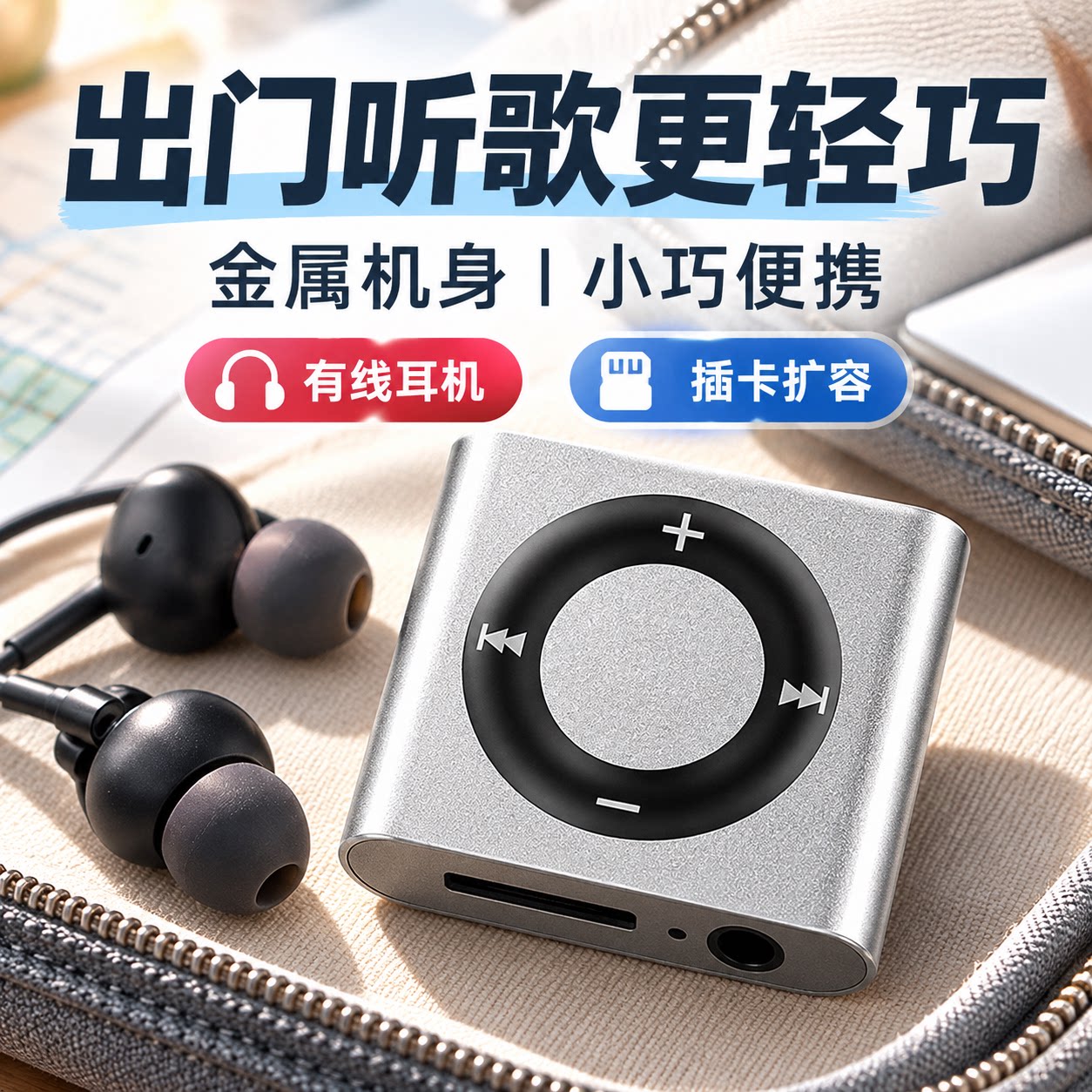 MP3听歌专用mp3神器插卡音乐跑步英语蓝牙版外响学习迷你