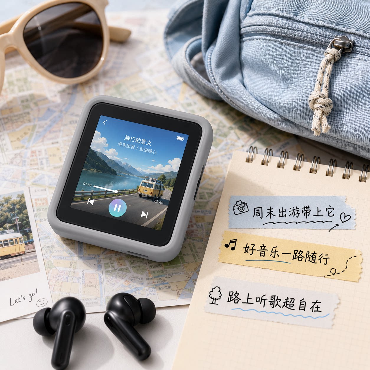 mp3听歌专用随身听学生墨水屏迷你有屏按键版看视频听力推荐便携