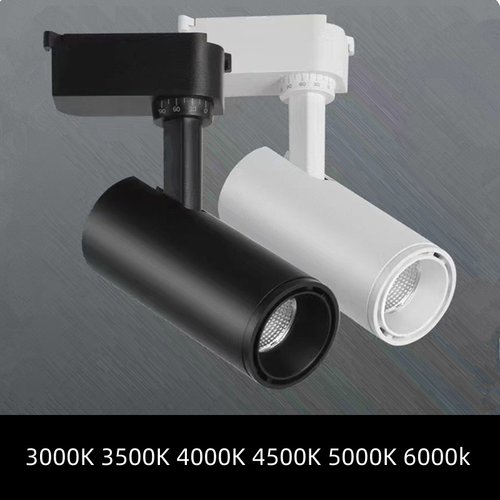 全白色轨道射灯3500K4500K5000K