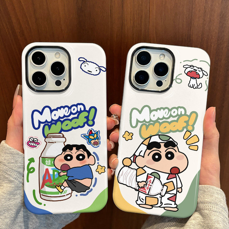 蜡笔小新AD钙奶菲林二合一苹果壳