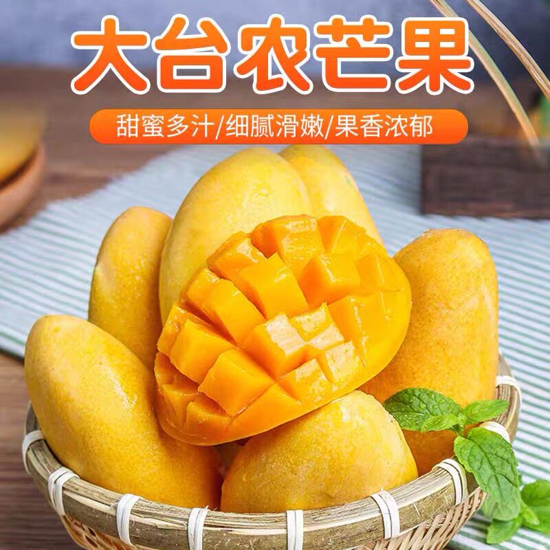 正宗广西百色四季芒果台芒台农芒新鲜采摘香甜非小台农