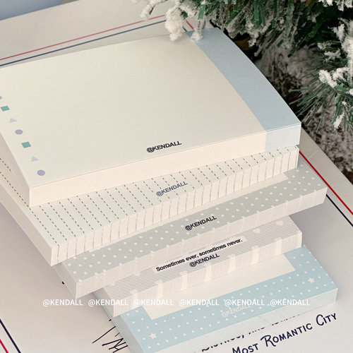 KENDALL文创｜25-1期便签简约ins风小清新韩系无粘性