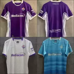 2526 Serie A Fiorentina Replica Jersey Home & Away Short Sleeve Soccer Shirt Team Kit #9 Dzeko
