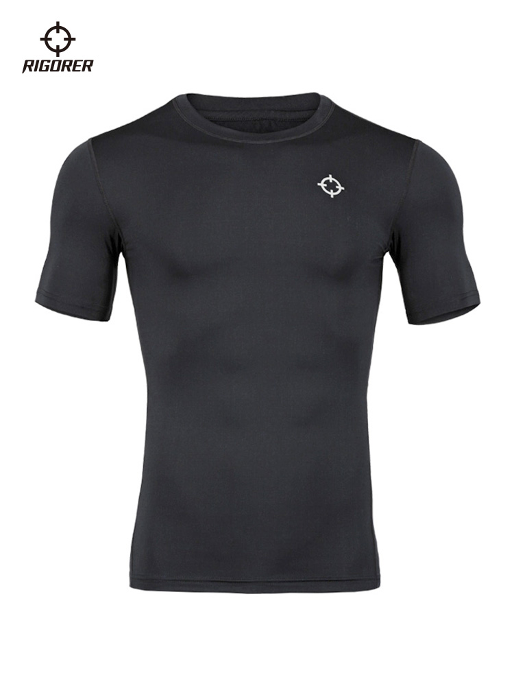 准者紧身衣男篮球运动短袖打底训练服高弹压缩上衣跑步健身服套装