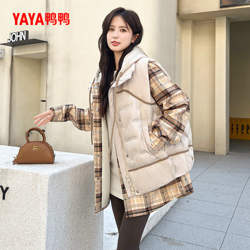 鸭鸭时尚羽绒服女保暖外套