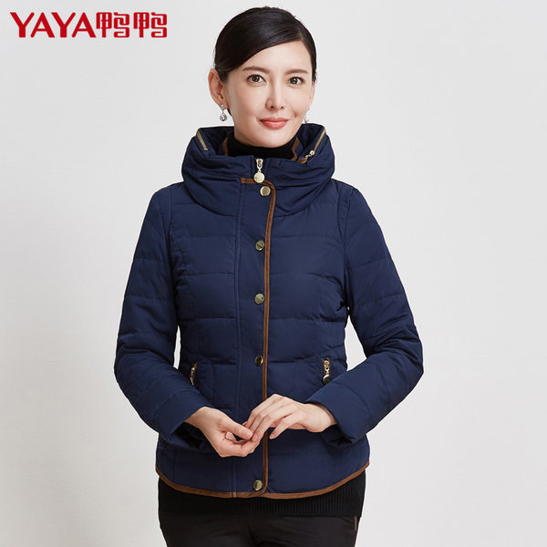 鸭鸭 YAYA 立领短款女式羽绒服 聚划算+优惠券折后￥159包邮（￥219-60）3色可选