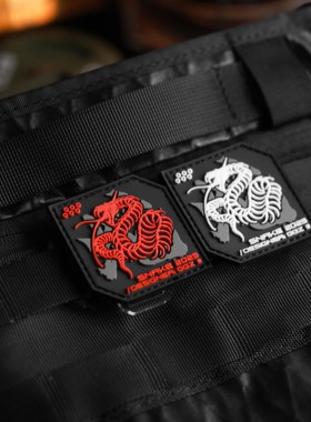 【GGZ搞个章】CODE-B01『蛇骨』PVC夜光士气章机能风魔术贴识别章