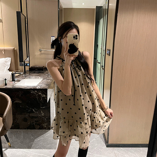 金豆豆显瘦洋气不显怀孕妇连衣裙夏装新款孕期穿搭时尚韩版短裙子