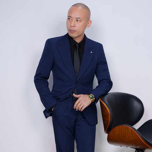 商务休闲正装西装套装男