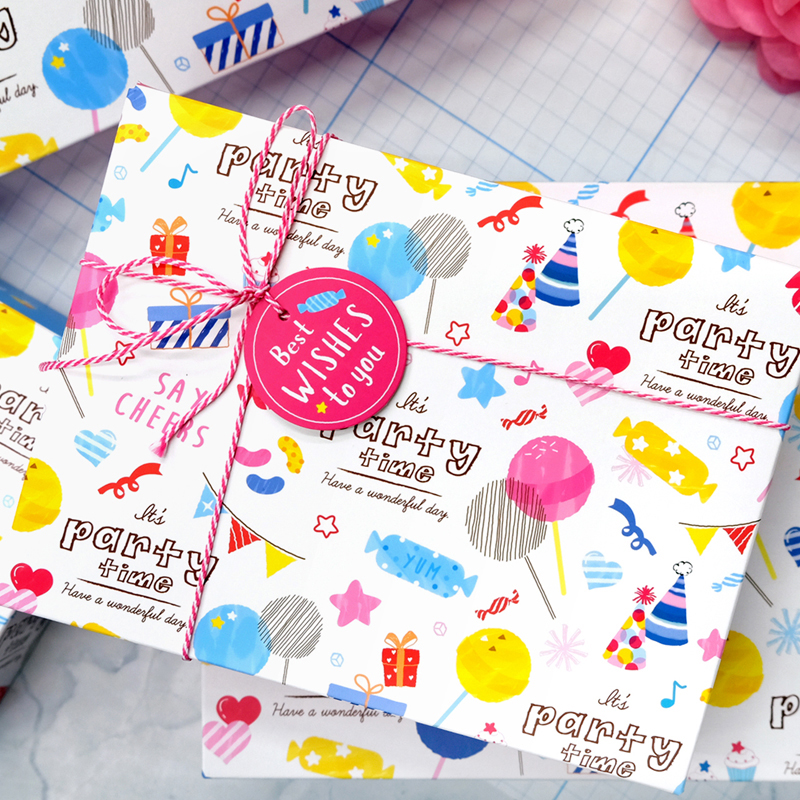 SEASON台湾四季折迭礼物长方盒(小)礼品包装袋可爱纸品