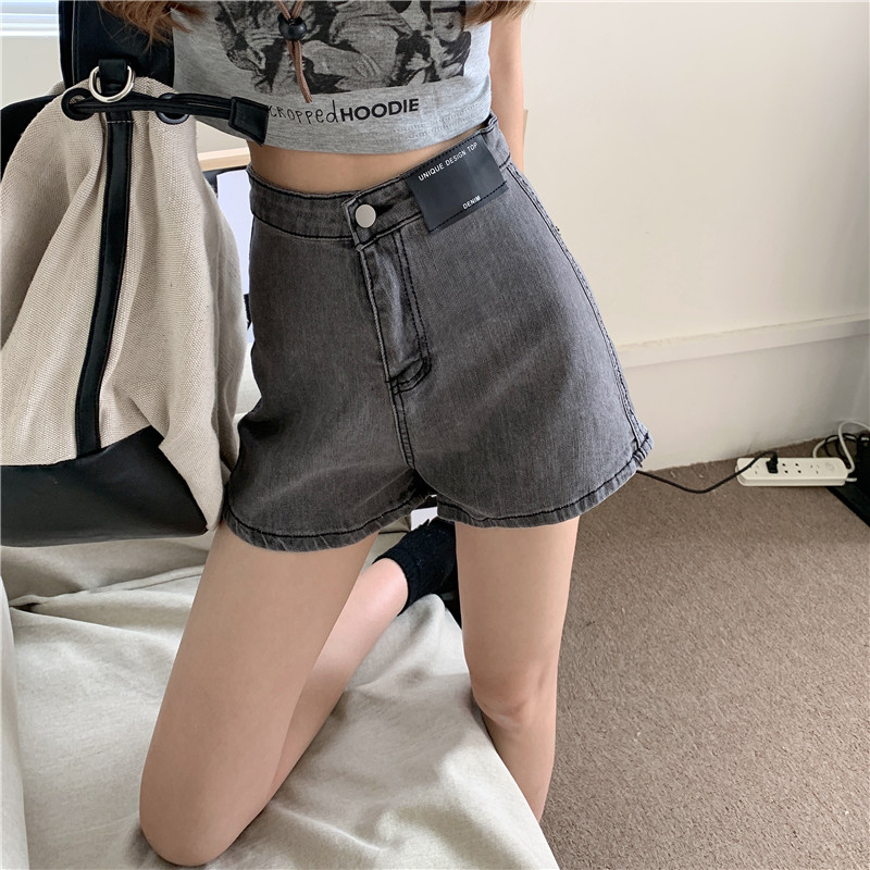 Summer Spice Girls show thin A-line jeans show long leg jeans shorts