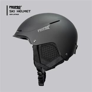 PROPRO滑雪头盔男女专业单双板护具装备亚洲头型安全防撞雪盔雪帽