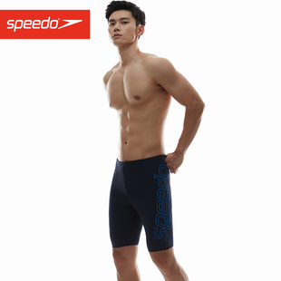 大码 速干抗氯专业运动游泳装 2022新款 Speedo速比涛五分及膝男士 备