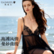 歌瑞尔新款 性感美背吊带睡裙度假好看高颜值睡衣女透气蕾丝家居服