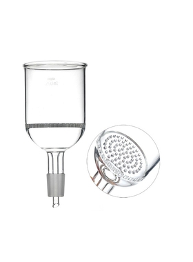 玻璃布什漏斗抽气带孔抽滤漏斗60ML80ML100ML150ML250ML500ML1L玻