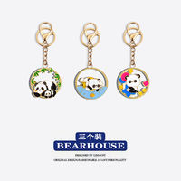 Chinese-style panda keychain creative design, exquisite bag pendant, cultural and creative cartoon small gift, key chain pendant thumbnail 7