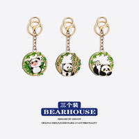 Chinese-style panda keychain creative design, exquisite bag pendant, cultural and creative cartoon small gift, key chain pendant thumbnail 5
