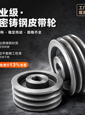 双槽皮带轮皮电机轮铸钢轮