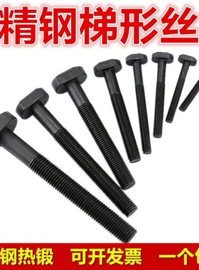 8.8级梯形螺丝T型T形模具压板码仔螺栓梯型螺杆M6M8M10M12M16-M48