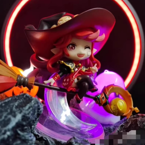 DNF女魔法师魔界人古灵精怪手办