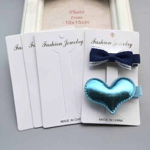 Аксессуар, упаковка, карточки, заколка для волос на шнурке ручной работы, в корейском стиле