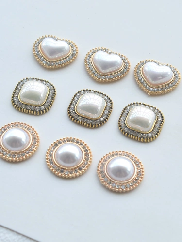 Металлическая золотая вода в виде сердечка, аксессуар для волос из жемчуга ручной работы, аксессуары, заколка для волос