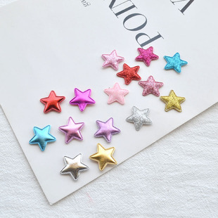 2.5CM小号五角星布贴 儿童发夹发绳材料 手工头饰发饰DIY饰品配件