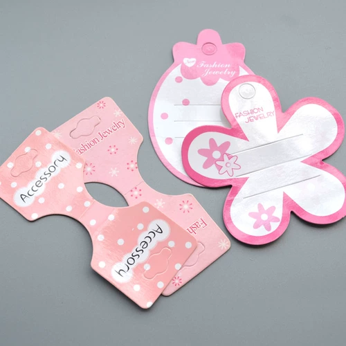 Аксессуар, упаковка, карточки, заколка для волос на шнурке ручной работы, в корейском стиле