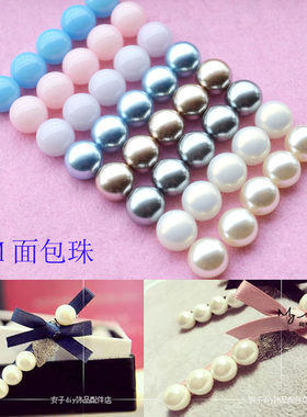 diy珍珠贴片头饰手工发夹