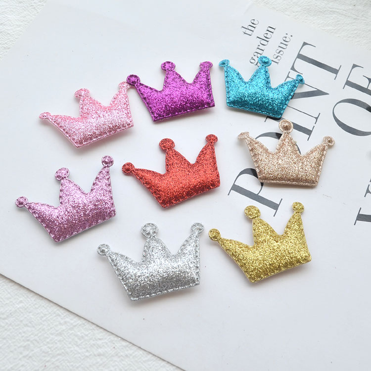 可爱皇冠布贴 手工制作头饰发饰DIY饰品配件儿童宝宝发夹发绳材料