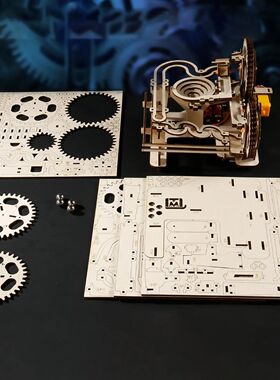 3D Wooden Puzzle Marble Run Crafts Building Toys Mechanical