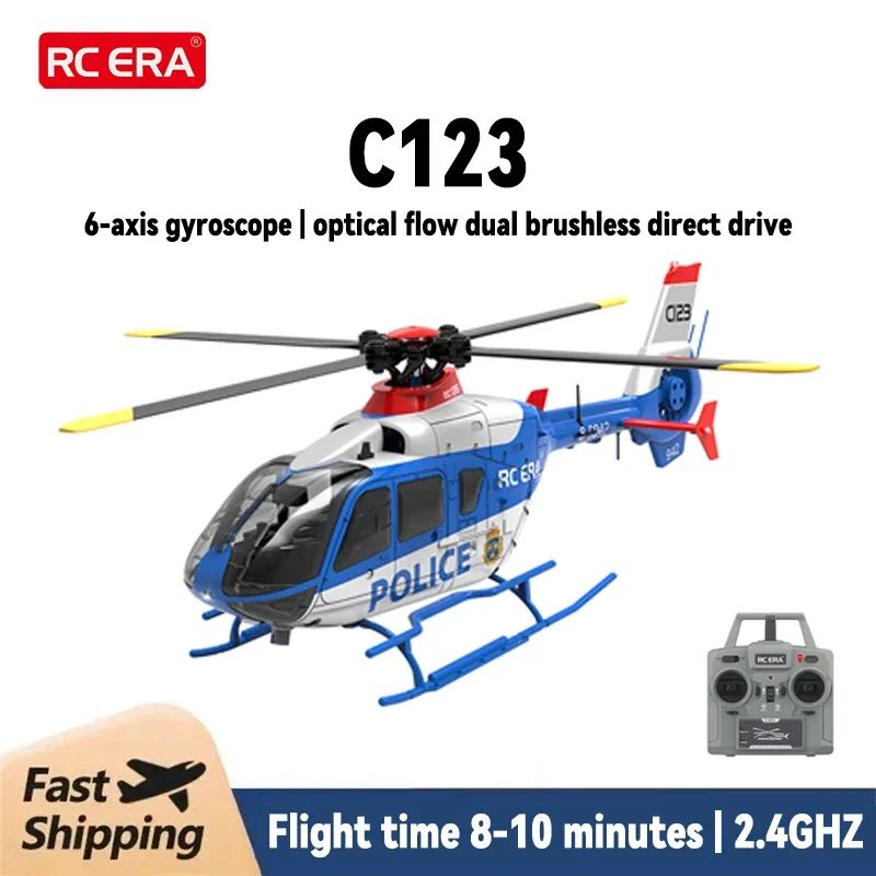 Rc Era C123 New Remote Control Helicopter 6ch Single Paddle,