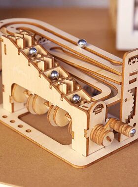 Spiral Marble Run 3D Wooden Puzzles for Adults and Teens DIY