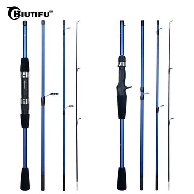 BIUTIFU Baitcasting Spinning Travel Carbon 4/5 Section Fishi