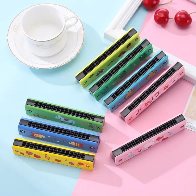 3Pcs 16 Holes Harmonica Musical Instrument Montessori Educat