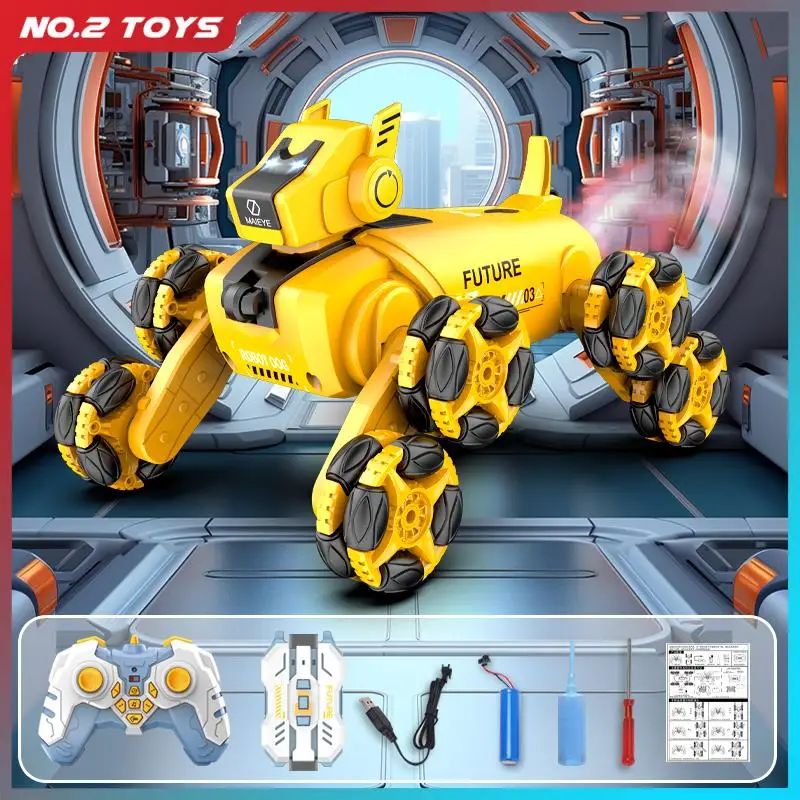 2.4G Remote Control Robot Dog Intelligent Stunt 360 Degree D